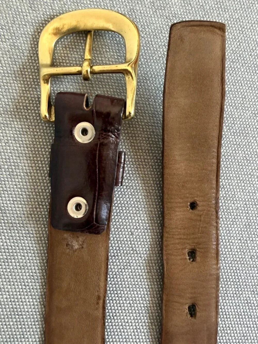 Brown Genuine Crocodile Belt (Vintage?) COCODRILO LEGITIMO Mexico
